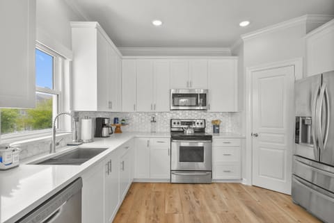 Well appointed kitchen with large pantry