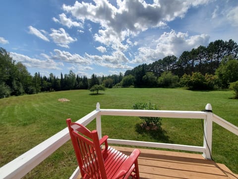 Enjoy your morning coffee looking out over the huge front yard.