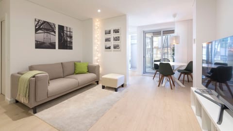 Living room + dining area