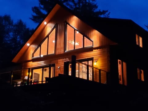 Cottage by night.