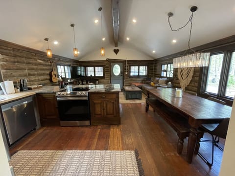 Kitchen, Dining, Living Room