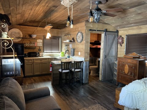 View standing in front of closet