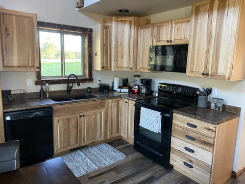 Fully stocked kitchen with everything you need. 