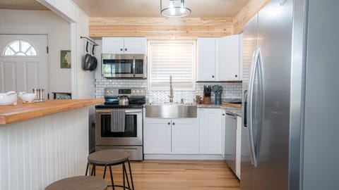 Fully stocked kitchen 