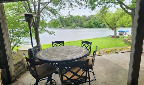 Lower Patio with gorgeous lakeview