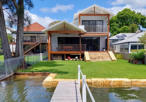 View from jetty back to house