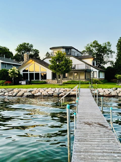 Three story house with multiple decks for stunning 360 views of lake Minnetonka!