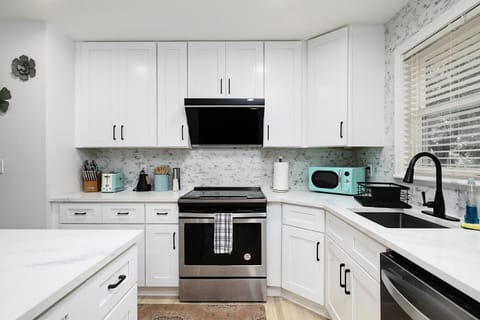 Fully stocked kitchen