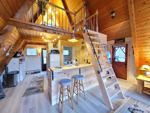 Kitchen and loft