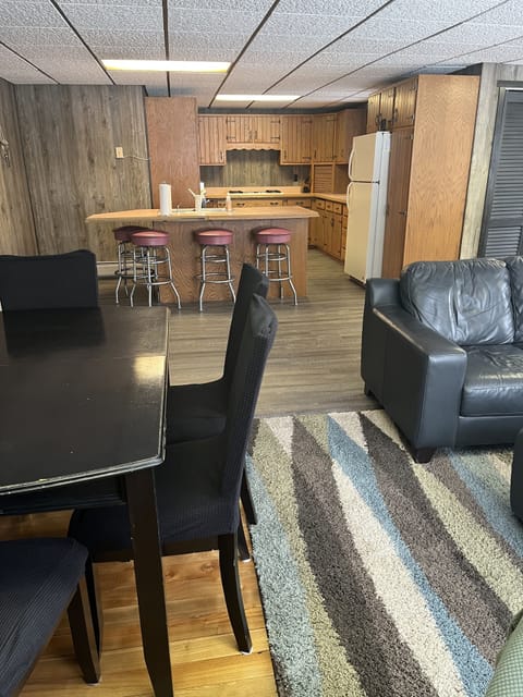 View of the kitchen from the living/dining area