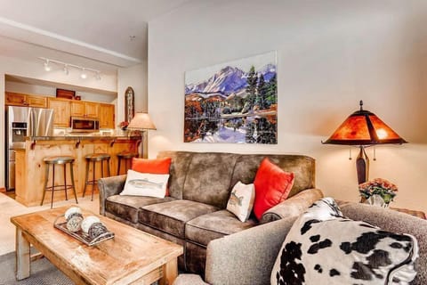 Kick up your feet and relax in this cozy living space.