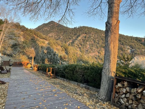 View out the front door.
