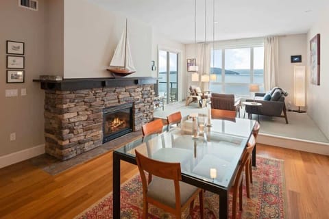 Enjoy the gas fireplace for ambiance or cold winter nights