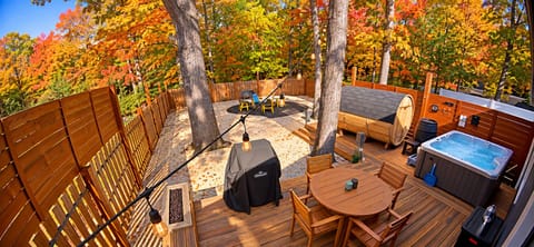 Fabulous Fall Fenced backyard! Escape to this after a great day of exploring Traverse City!