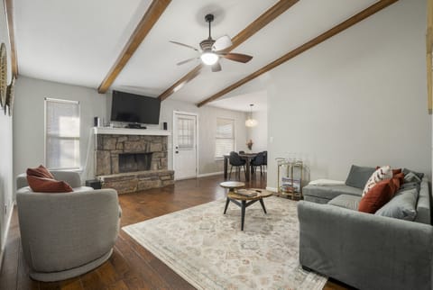 Open concept living-room space 
