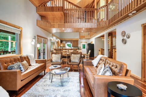 Open main floor living space to feel included from any corner of the Villa