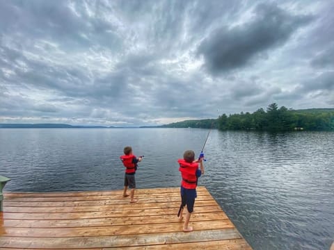 Fishing off the dock
