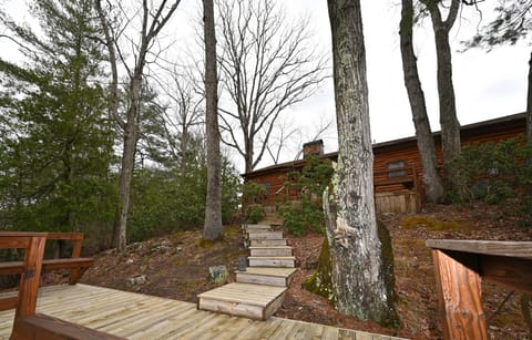 From the deck at River's Bend Cabin