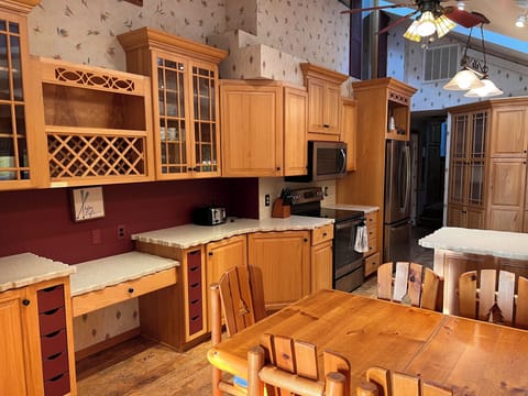 Kitchen. Cookware and utensils provided.