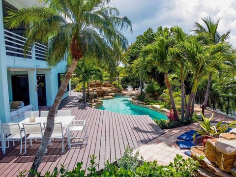 Lush tropical pool to cool off after a hot day at Sombrero Beach located less than a mile from house. Private dock, bikes, kayak and paddle boards included.
Key West is only a beautiful 1 hour drive away!