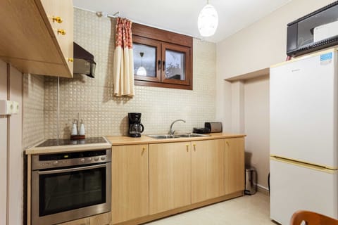 Well-Equipped Kitchen Situated on the Lower Level of the House