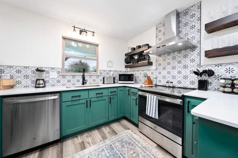 Fully stocked kitchen