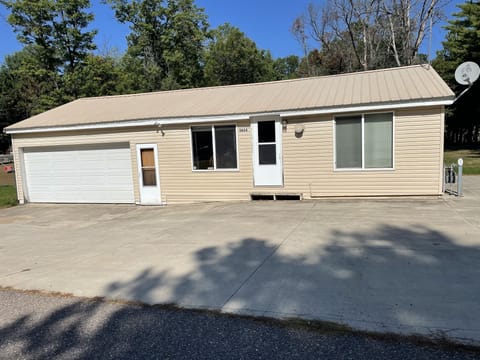 Exterior photo. Garage for any storage you may have.
