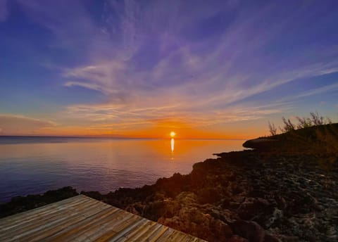 The sunsets down on our deck by the Caribbean Sea are incredible every night.