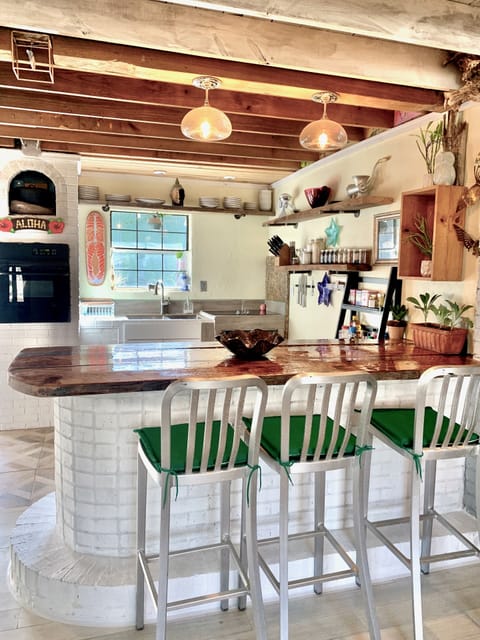 Kitchen w bar, seasonings, coffee, all amenities and tons you need.