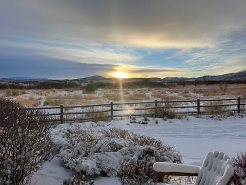 Morning sunrise from the living room