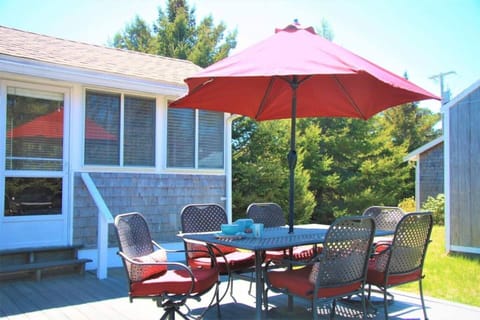 Outdoor dining by the grill