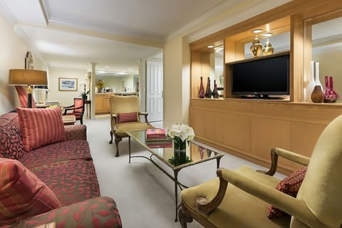 Lounge in style with built-in entertainment and roomy seating.
