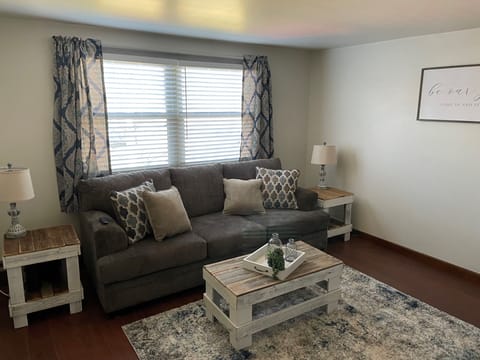 Living room with Queen sleeper sofa