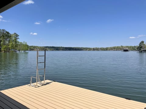 Large swim platform with big water views. Perfect for making memories!
