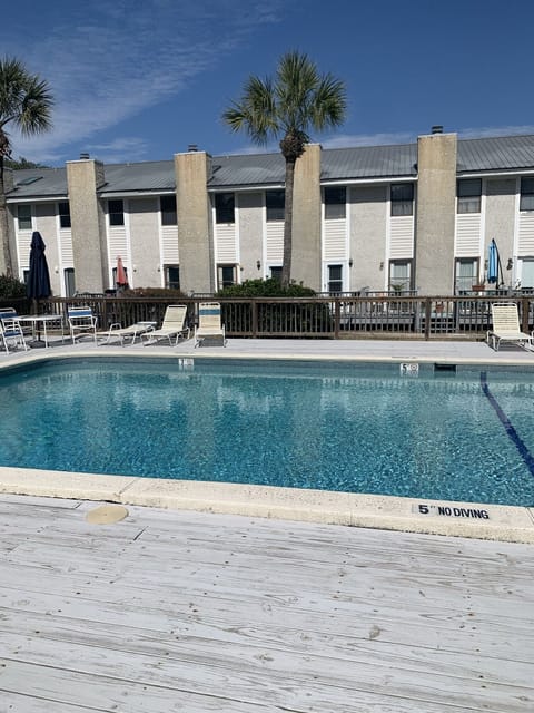 Pool is just steps from the front door