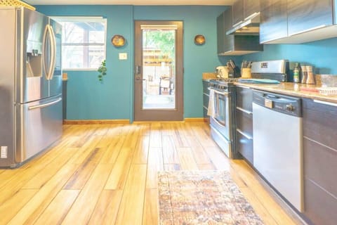 Plenty of amenities in this fully stocked kitchen.