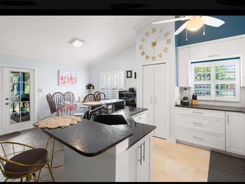 The Kitchen, dining and living room are all 1 open great room w/vaulted ceiling