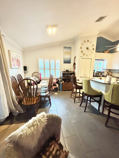 The Kitchen, dining and living room are all 1 open great room w/vaulted ceiling