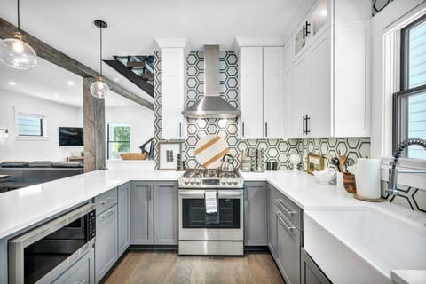 Who said industrial can't be modern? Step into the future with this sleek, stylish look.