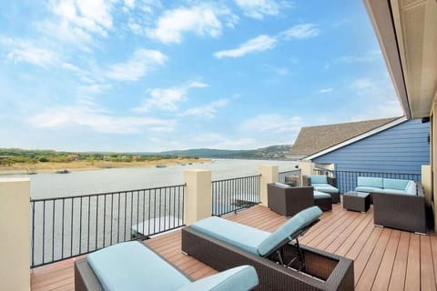 Private top deck on Lake Travis