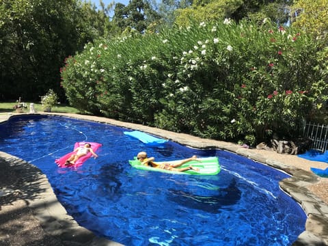 Our heated saltwater pool is the perfect place for relaxation and fun!
