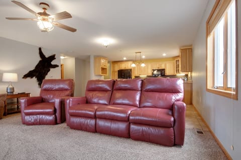 Furniture, Ceiling Fan, Couch, Living Room, Room