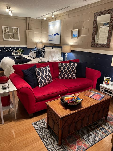 Overview of the suite minus kitchen area