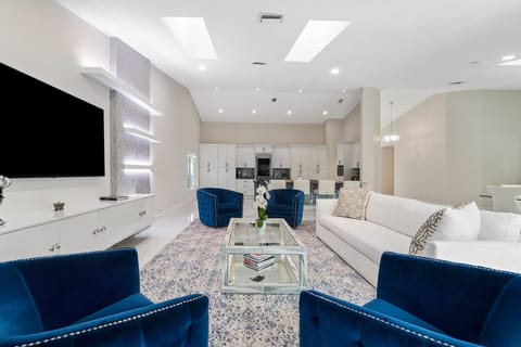 Gorgeous Living Room with Luxury Furnishings. Sofa will be covered during bookings.