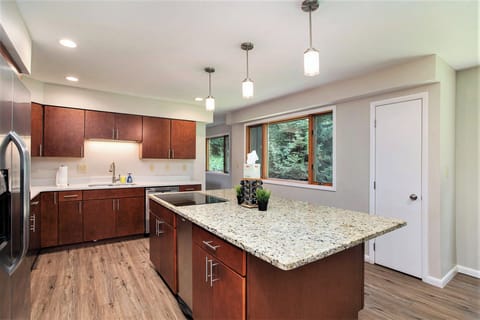 Large and fully-equipped kitchen for cooking all your home-cooked meals!