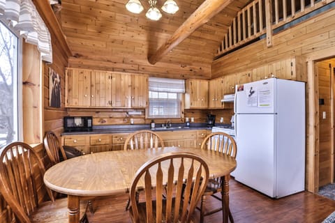 Spacious kitchen/dining area