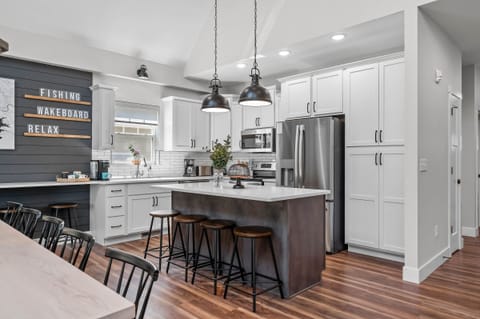 Fully stocked kitchen perfect for daily meals or holiday gatherings