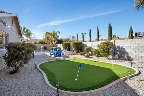 Try out your putting game on our private putting green