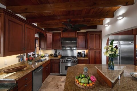 What's for dinner?  Plenty of space to get creative with food in the chef inspired gourmet kitchen.