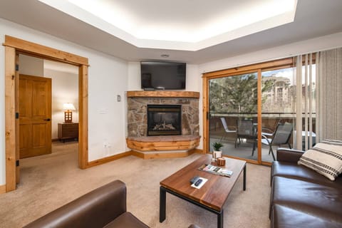 Comfortable living room with AC after a hot day on the mountain!